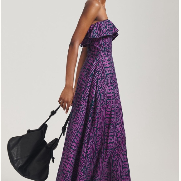 Anthropologie Kahindo Strapless Ruffled Maxi Dress.  SZ: 1X/ XXL - Picture 5 of 16